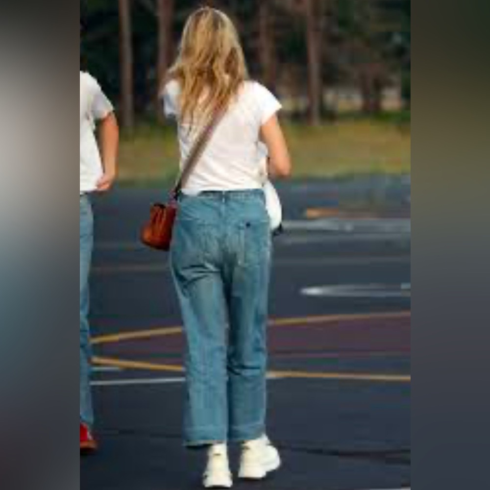 Chimala high rise wide leg adjustable waist jeans Gwyneth Paltrow